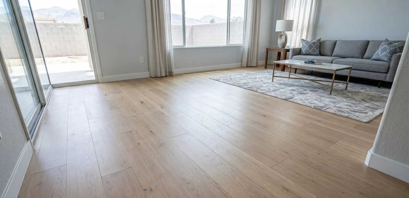 Fresh luxury vinyl plank flooring installed by Maintenance America