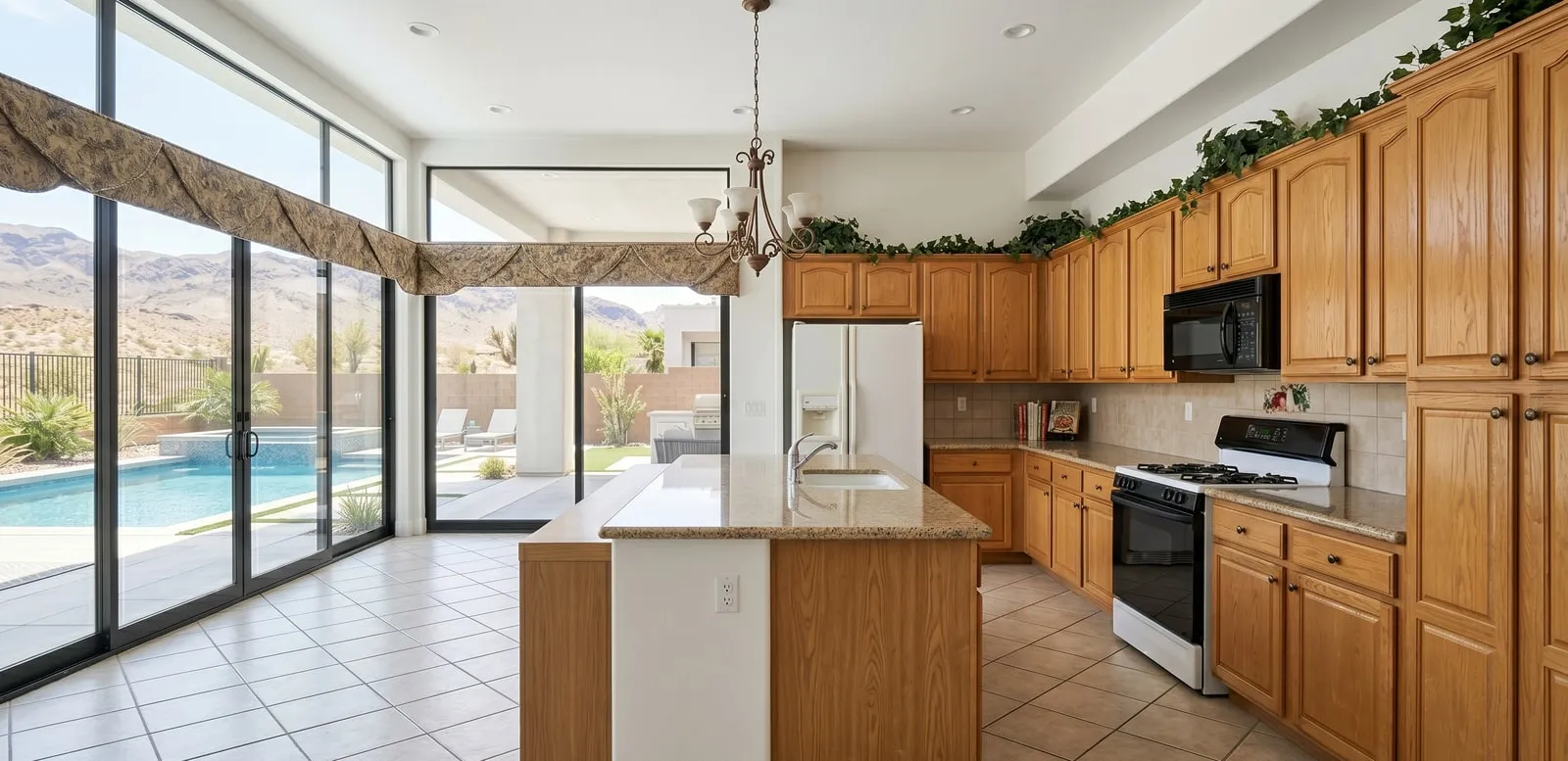 Dated Las Vegas kitchen before the remodel